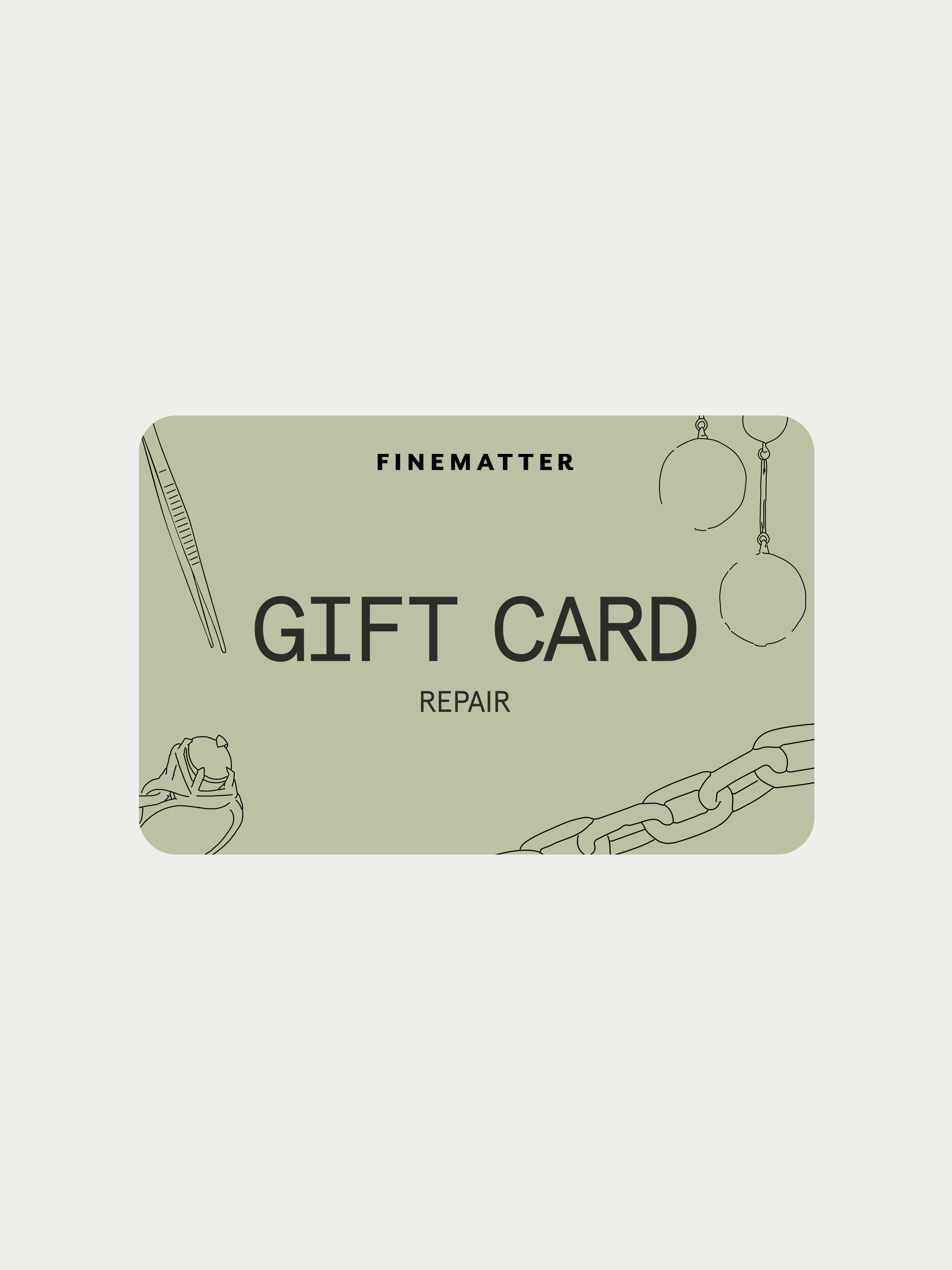 Repair gift card